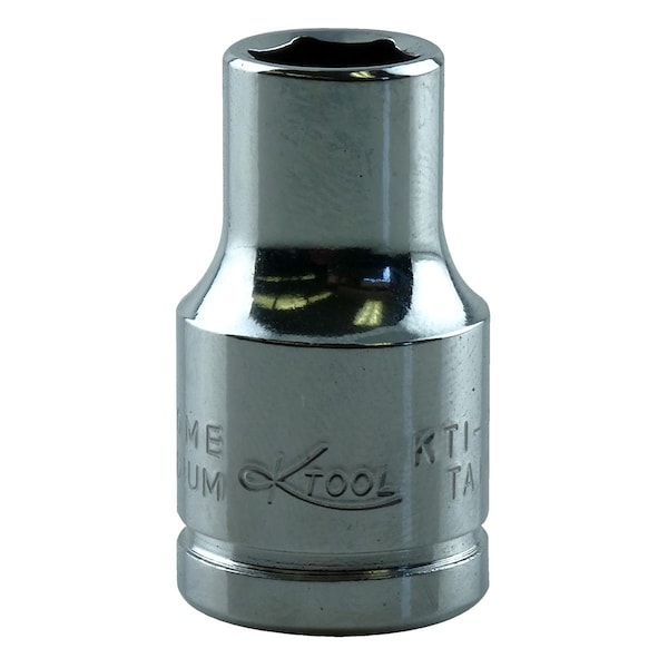 K-Tool International 3/8" Drive, 10mm Metric Socket, 6 Points, Chrome, Stan, 6 pt., 3/8"Drive, 10mm KTI-27110 - main